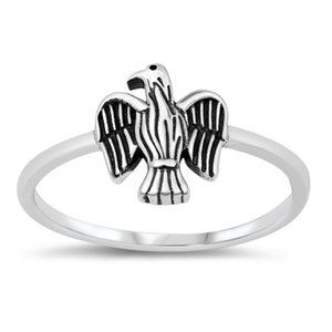 Sterling Silver Bird Ring 925 Fashion Band